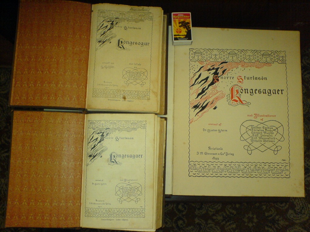 Heimskringla - Three Norwegian editions